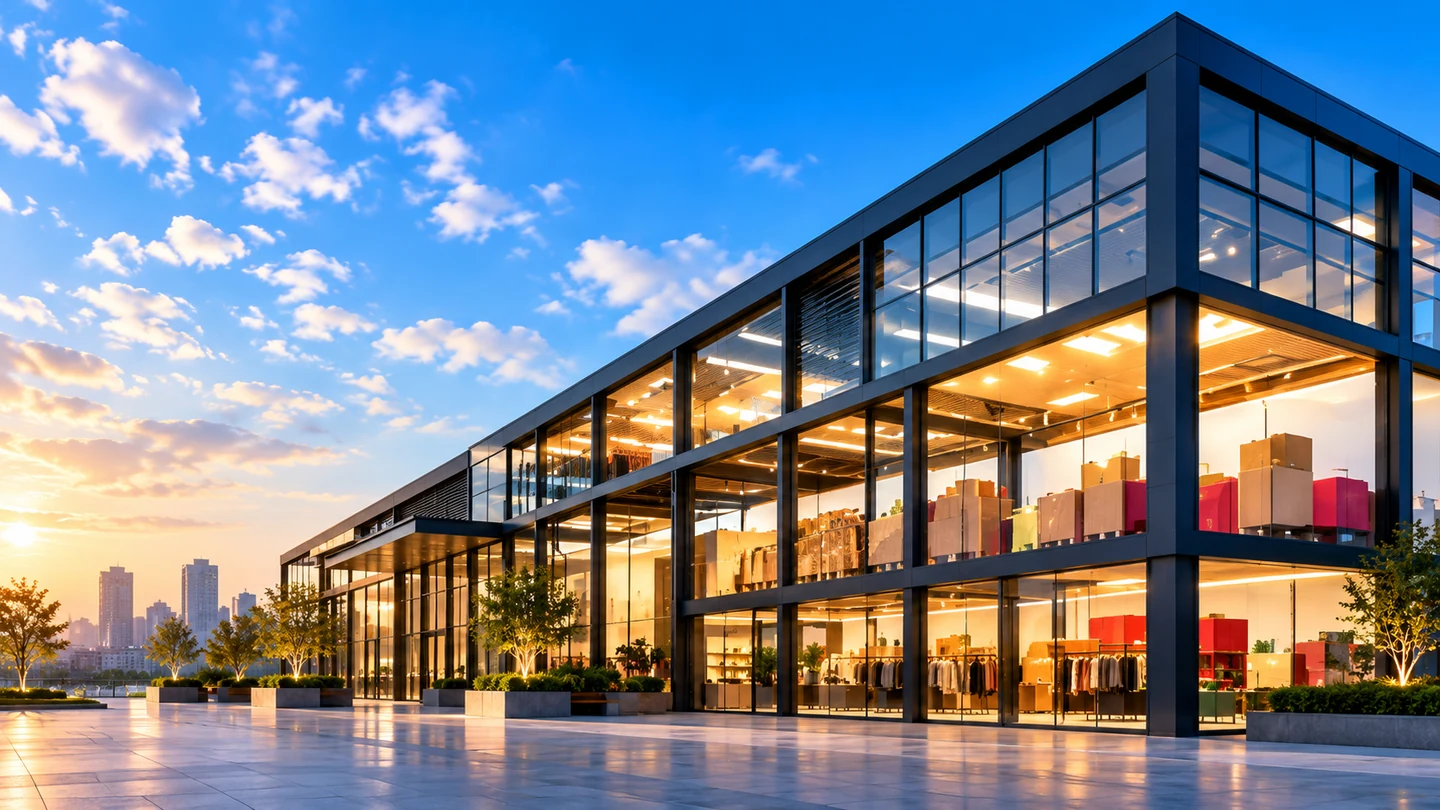 Modern retail and e-commerce facility