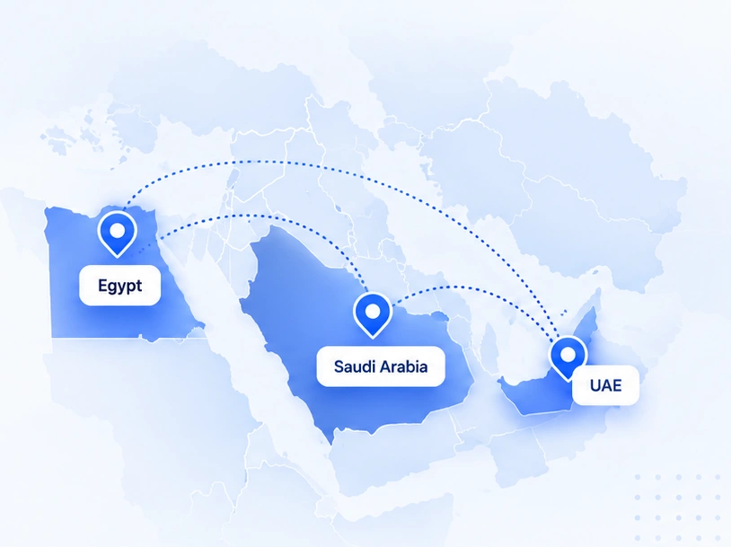 Regional presence in Egypt, Saudi Arabia, and the UAE